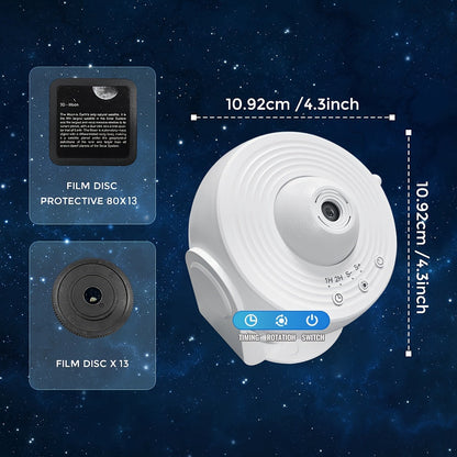 Galaxy Projector with 13 Film Discs – Bring the Universe to Your Room
