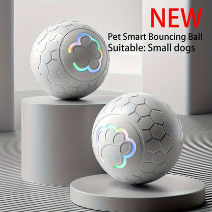 [Interactive Smart Dog Ball] Interactive Smart Dog Ball - 1-Pack 56mm/2.22in Auto Jump & Play Fetch Toy | Type-C Rechargeable, Long-Lasting Battery, Pixelated Design for Puppy Training & Playtime, USB Rechargeable, Userfriend
