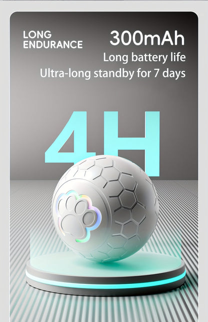 [Interactive Smart Dog Ball] Interactive Smart Dog Ball - 1-Pack 56mm/2.22in Auto Jump & Play Fetch Toy | Type-C Rechargeable, Long-Lasting Battery, Pixelated Design for Puppy Training & Playtime, USB Rechargeable, Userfriend