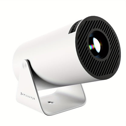 1x HY300 Pro Mini Portable Projector with Android 11.0 OS, 4K/1080P Smart Projector, Built-in Speakers, 180° Screen Rotation, Compatible with Netflix/YouTube/Hulu, Plug & Play Home Theater Projector for PC/Laptop-Free Movies