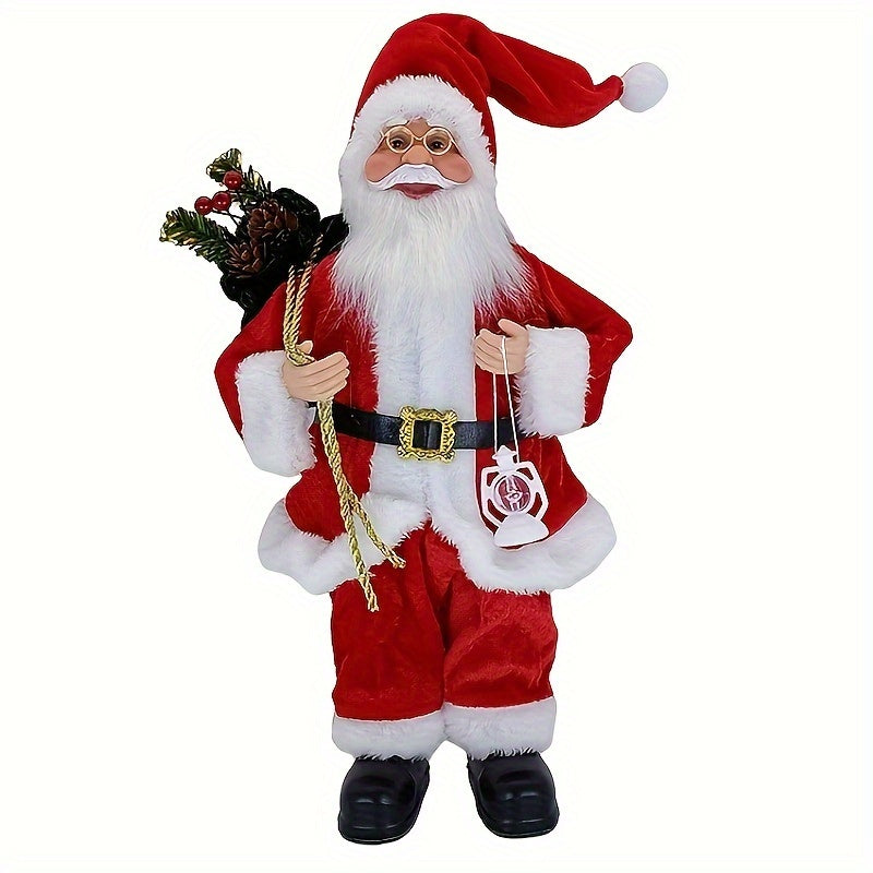 [30cm Santa Claus Ornament] 30Cm Standing Santa Claus Christmas Ornament | Christmas Scene Decoration for Halloween, Fall Home Decor, Collectible Figurine