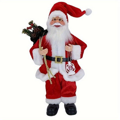 [30cm Santa Claus Ornament] 30Cm Standing Santa Claus Christmas Ornament | Christmas Scene Decoration for Halloween, Fall Home Decor, Collectible Figurine
