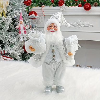[30cm Santa Claus Ornament] 30Cm Standing Santa Claus Christmas Ornament | Christmas Scene Decoration for Halloween, Fall Home Decor, Collectible Figurine