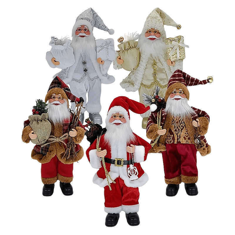 [30cm Santa Claus Ornament] 30Cm Standing Santa Claus Christmas Ornament | Christmas Scene Decoration for Halloween, Fall Home Decor, Collectible Figurine