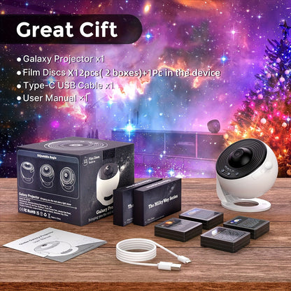 Galaxy Projector with 13 Film Discs – Bring the Universe to Your Room