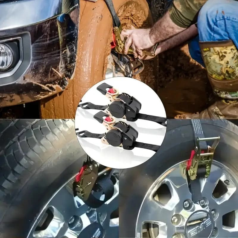 🎁 Limited Time – Upgraded 2025 Retractable Ratchet Strap (Perfect Gift for Men💙)